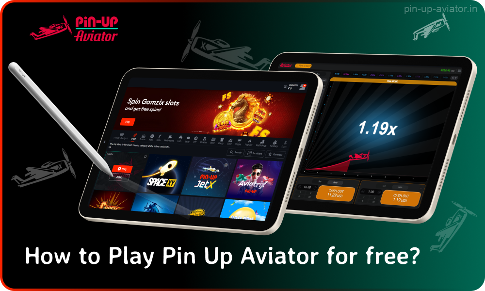 To start playing Pin Up Aviator for free in demo mode players in India need to follow a few simple steps