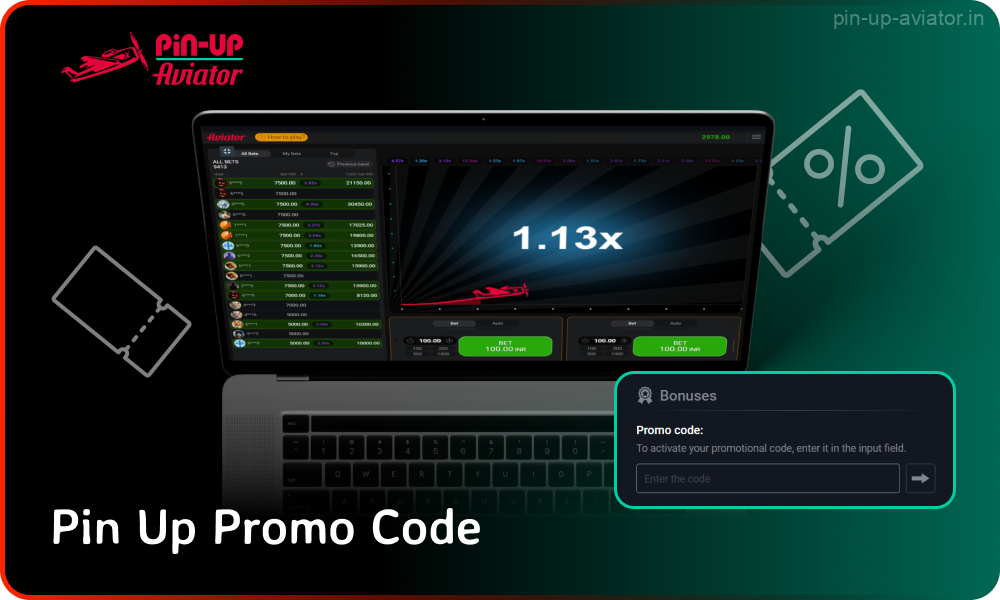 Pin Up Casino is offering Indian players a generous promo code bonus