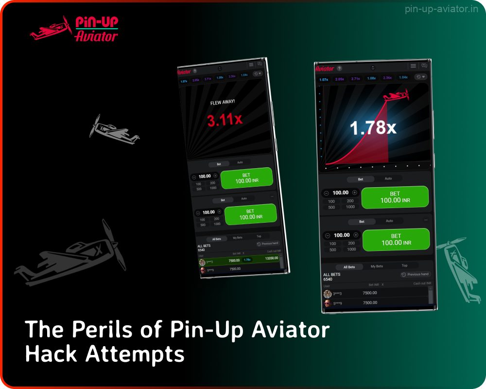 Downloading fake Pin-Up Aviator hacks from fake websites can lead to data theft, contact scams, leakage of personal files and virus infection of the device, so Indian players should avoid this practice to ensure safety