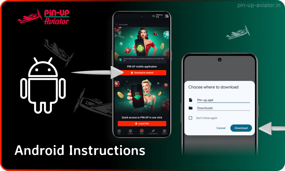 To install Aviator Pin Up app on Android, download the APK from the official website, allowing third-party installations, and follow the on-screen instructions